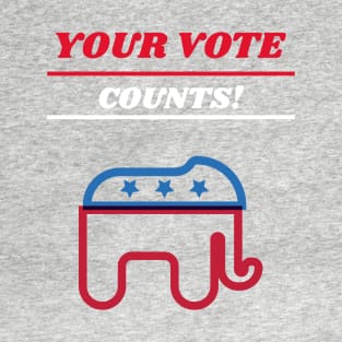 Your Vote Counts Republican T-Shirt